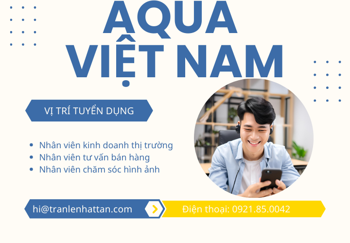 Tuyển dụng Nhân viên tư vấn bán hàng Aqua tại Thới Bình, Cà Mau