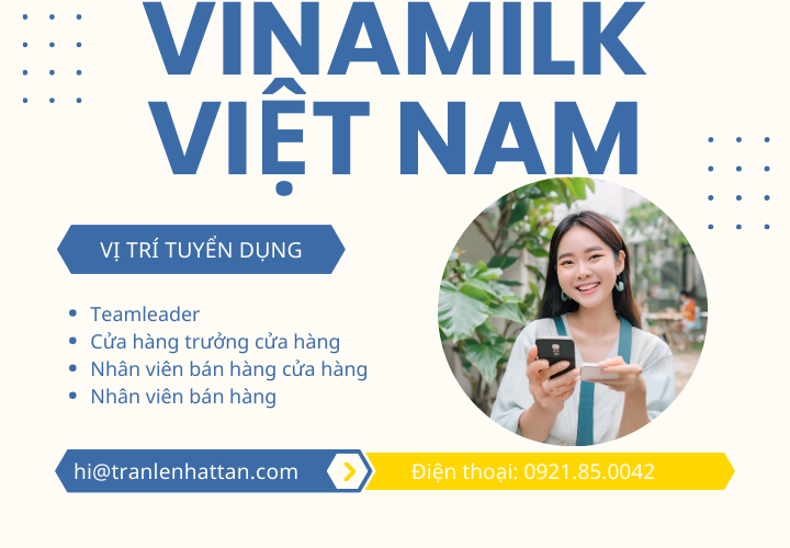 Tuyển dụng Cửa hàng trưởng cửa hàng Vinamilk tại quận 9, Thủ Đức